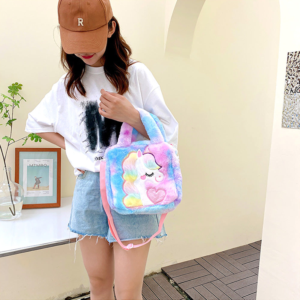 Cloud Corn Unicorn Handbag - Purple