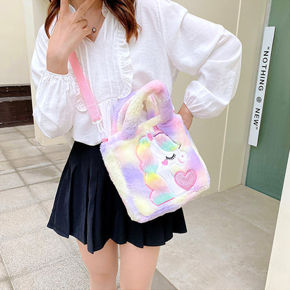 Cloud Corn Unicorn Handbag - Light Purple