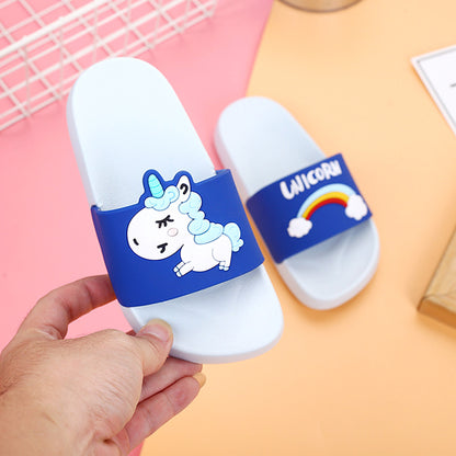 Supercorn Unicorn Flip Flops - Blue