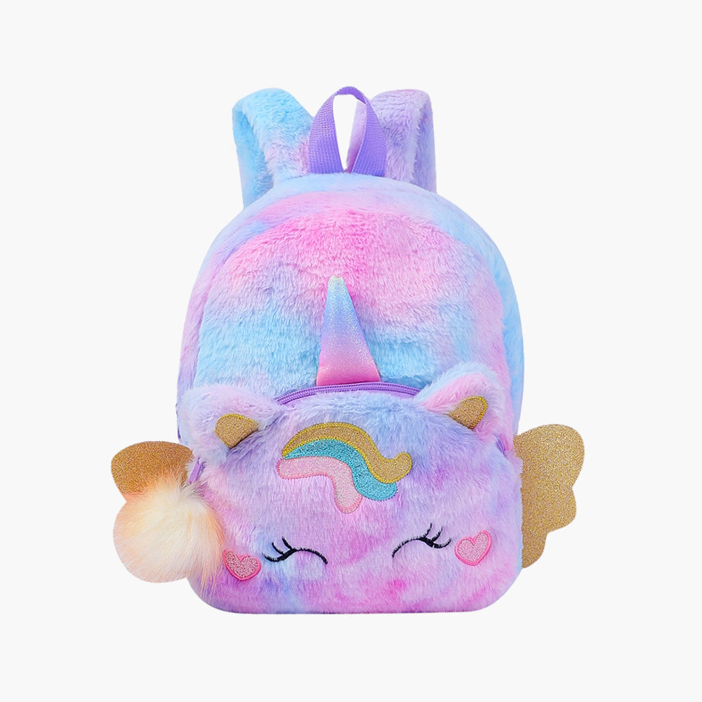 Purple Unicorn Golden Ears Backpack