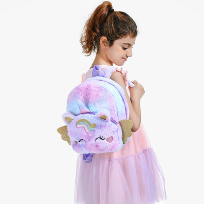 Unicorn Golden Ears Backpack - Purple