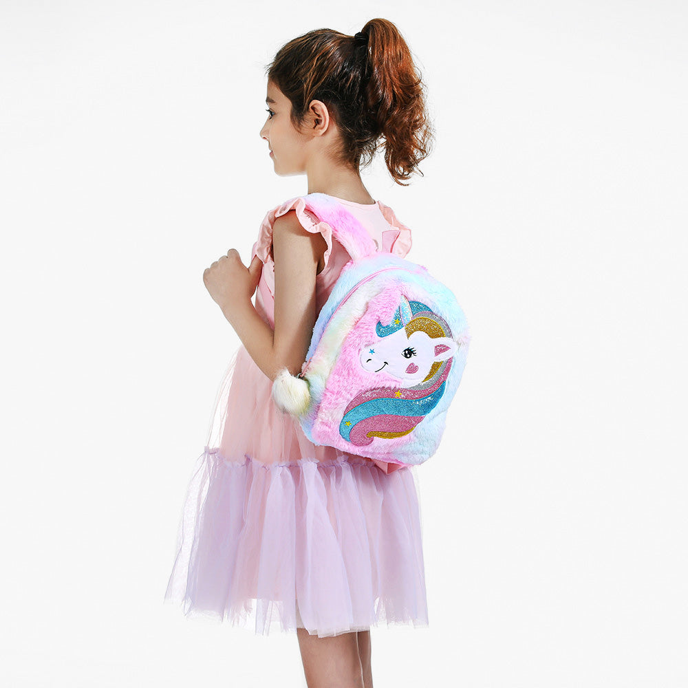 Casual Corn Unicorn Backpack - Pink