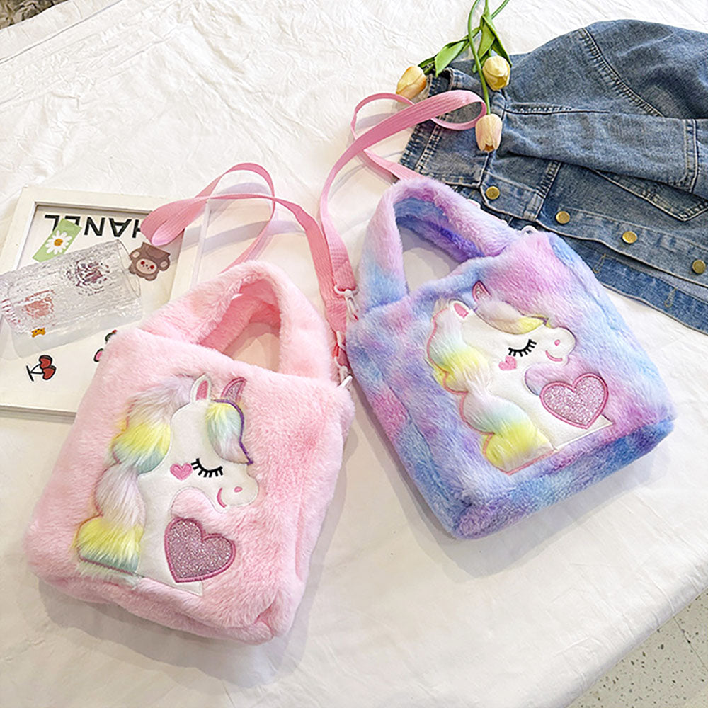 Cloud Corn Unicorn Handbag - Pink