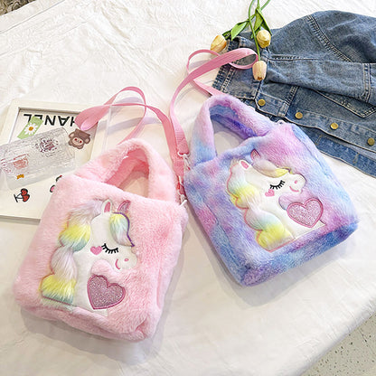 Cloud Corn Unicorn Handbag - Light Purple