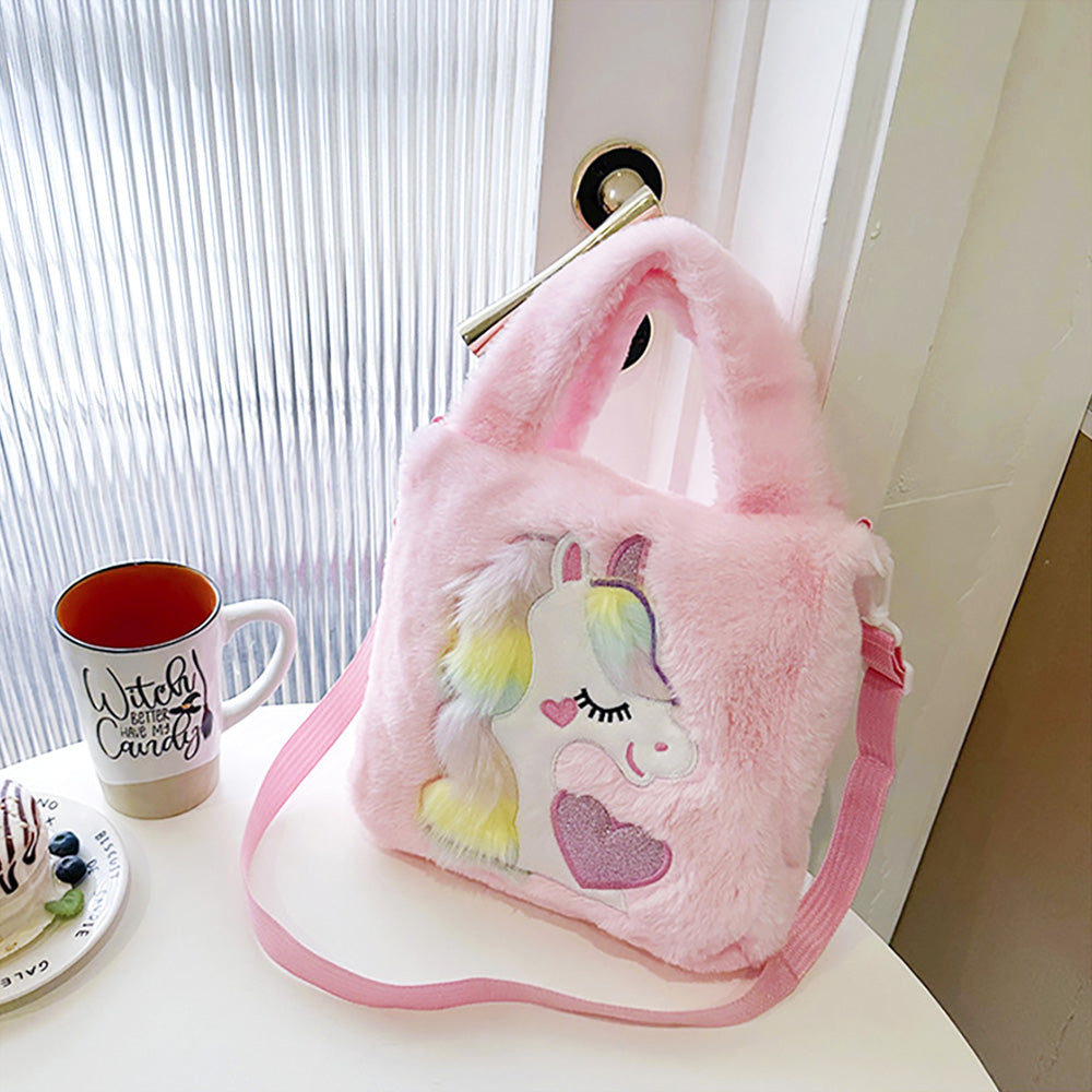 Cloud Corn Unicorn Handbag - Pink