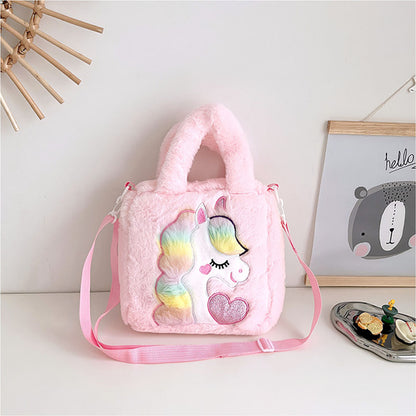 Cloud Corn Unicorn Handbag - Pink