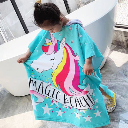 Splash Hoodie Towel - Magic Beach Unicorn