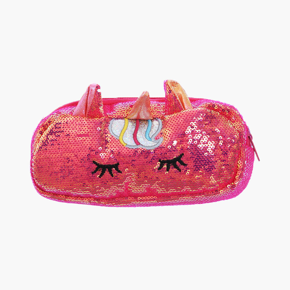 Dazzle Unicorn Pencil Case - Red