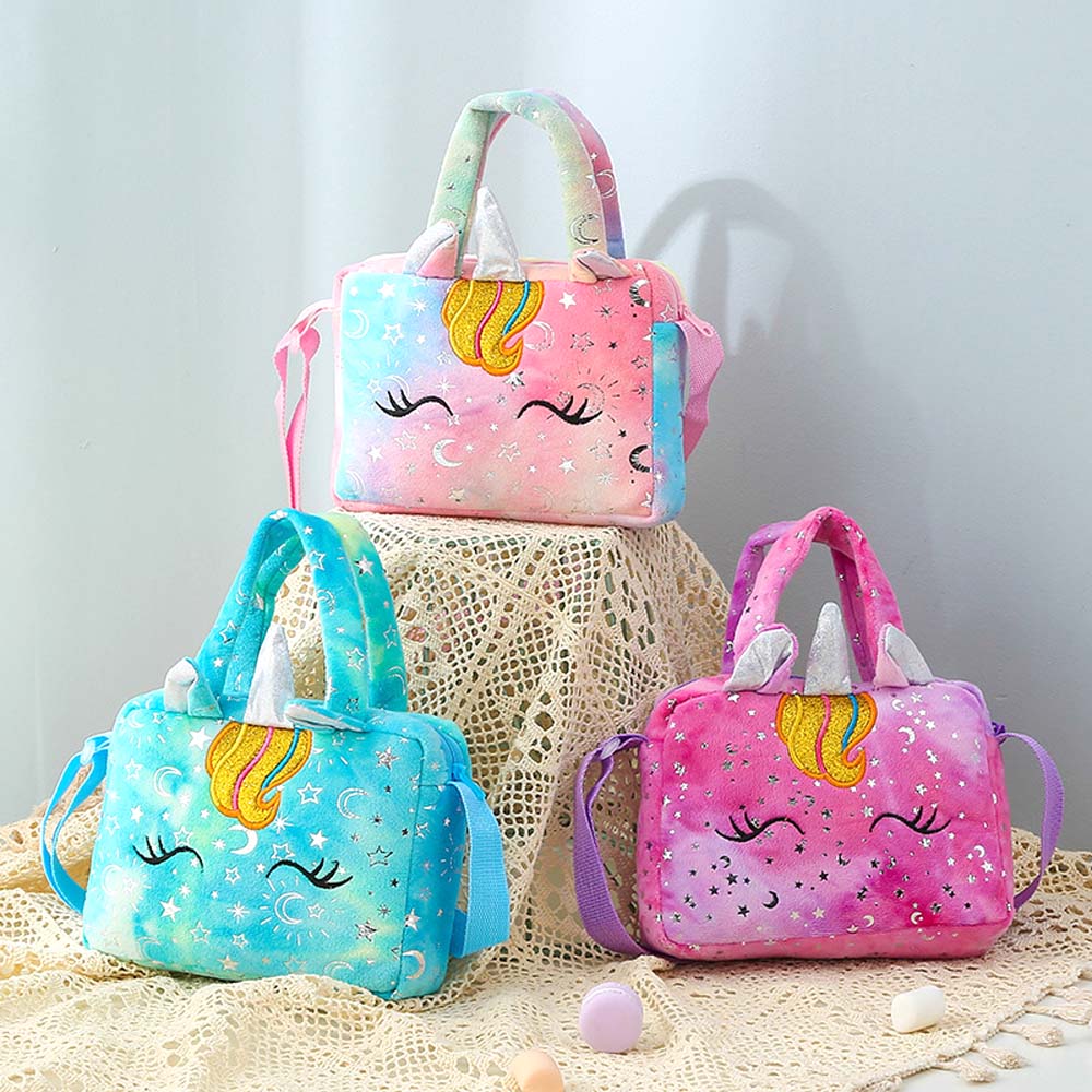 Softy Unicorn Satchel - Light Pink