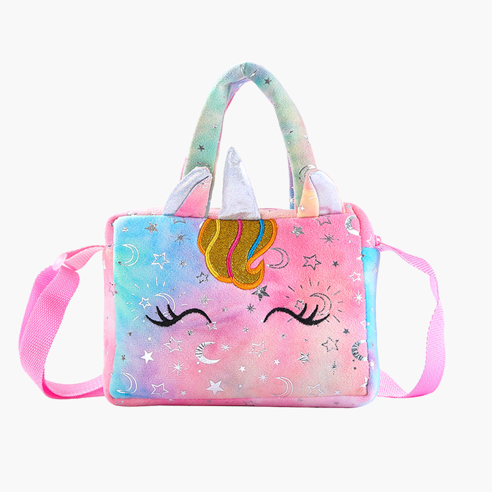 Softy Unicorn Satchel - Light Pink