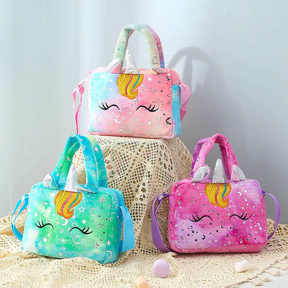 Softy Unicorn Satchel - Green