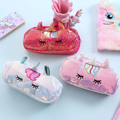 Dazzle Unicorn Pencil Case - Pink