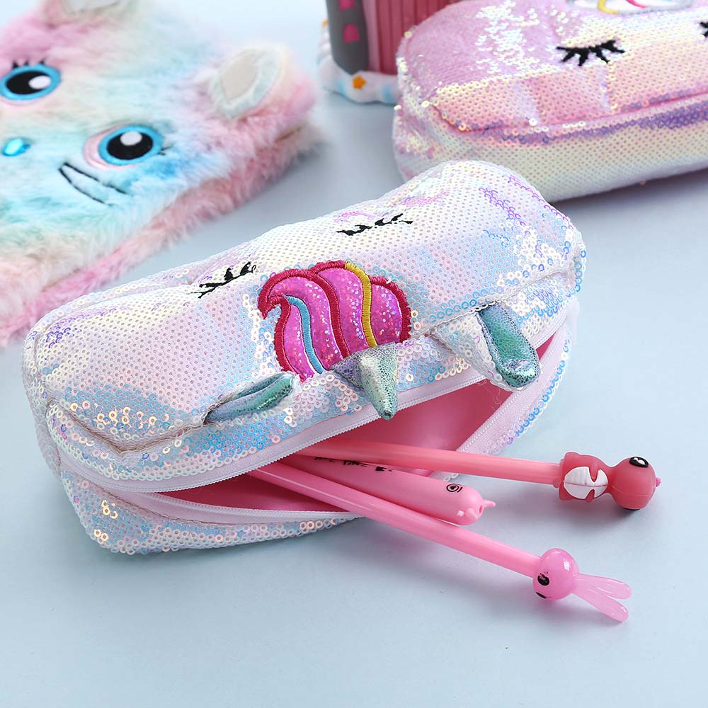 Dazzle Unicorn Pencil Case - Pink